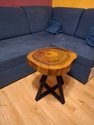 STOLIK KAWOWY PLASTER DREWNA ORZECH