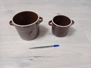 Naczynia Bochnia, stare, ładne kamionki.