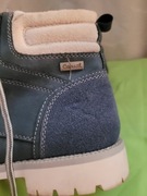 Botki zimowe granatowe