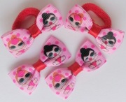 Zestaw do włosów komplet spinki frotki gumki laleczka laleczki LOL