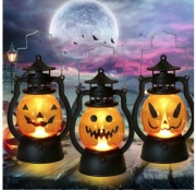 Halloween LED Dynie 3 szt. | Lampki Dekoracyjne na Baterie 