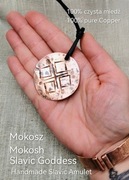 Unikat ręcznie wykonany naszyjnik damski Mokosz Słowiańska Bogini 100%miedź