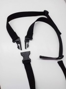 Pasy, szelki bezpieczeństwa do krzesełka  -trzypunktowe/czarne