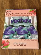 Komplet pościeli z satyny bawełnianej 100% 160x200+2x 70x80 + prześcieradło