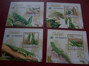 Komory 2009 MNH Fauna Gady Jaszczurki