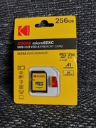 Karta KODAK MicroSDXC Micro SDXC MicroSD 256GB UHS-I U3 V30 A1 + ADAPTER 