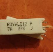 Rezystor opornik cermetowy RoyalOhm 27kOhm 7W