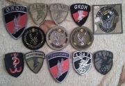 13 naszywek wojsk specjalnych; Grom, Agat, Cichociemni itp.-zestaw nr 1.