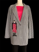  Marynarka w pepitkę w dużym rozmiarze