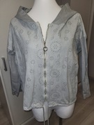 Cienka kurtka damska w kolorze siwym r. M