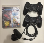 Pad Sony PlayStation 3(2szt) + kamerka+gra