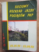 Sieciowy rozkład jazdy pociągów PKP – lato 23.05.93 – 25.09.93