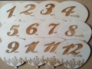 Drewniane balony rekwizyty do sesji noworodkowej