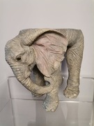 Ceramiczny słoń-kwietnik, jak żywy, wym. 27 x 18 x 27 cm