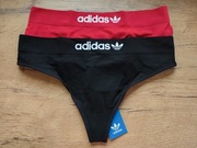 Stringi adidas dwu pak rozmiar L 2pak czarne / czerwone