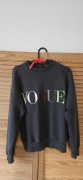 Szara grafitowa bluza z haftowanym kolorowym napisem VOGUE, XS, nowa!