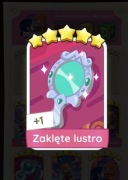 Monopoly GO Zestaw Set 22 Naklejka Karta 5* Zaklęte lustro