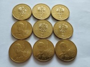 JAN KARSKI 9 sztuk Monety 2zł MENNICZE N Gold 2014