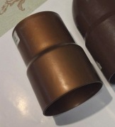 Złączka rury spustowej / mufa PVC 90 brąz miedziowany PLASTMO