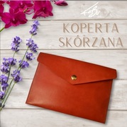 Koperta / etui skórzane – rozmiar do A5 | ręcznie wykonane | ślub