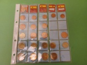 Hiszpania 22 monet od 1centa do 20 centów 1999-2003 mennicze