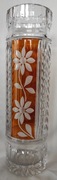 Wazon kryształ czasu PRL wys. 31 cm średnica 9 cm