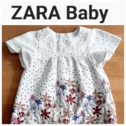 ŚLICZNA BIAŁA SUKIENKA MARKI ZARA BABY R. 80