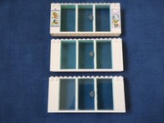 3 szt. LEGO Panel 2 x 16 x 6 z drzwiami i oknami do budowy domów 