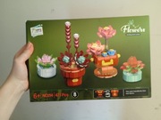 Zestaw klocki kwiaty dla dzieci