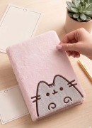Pusheen notes zeszyt A5 miękki futerkowy pudrowy róż NOWY w linie