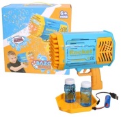 MEGA pistolet na bańki mydlane BAZOOKA wyrzutnia baniek USB