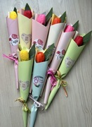 Pojedyncze tulipany mydlane Dzień Kobiet inne okazje