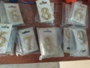 Cyfry samoprzylepne mosiądz 50mm