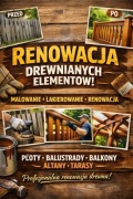 Malowanie i renowacja Płotów metalowych i drewnianych  Balkonów itp