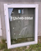 Okno PCV 112x140 trzyszybowe Nowe
