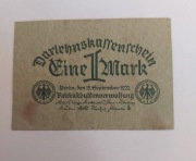 1 Marka 1914 rok (Darlehenskassenschein)