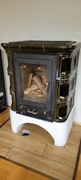 Kominek kaflowy marki ABX, piec kaflowy , koza 