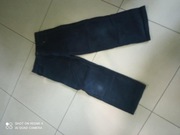 Spodnie sztruksy 166 / 168 cm beżowe / granatowe