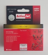 Tusz Activejet ACC-521YN (zamiennik Canon CLI-521Y; Supreme; 10 ml; żółty)
