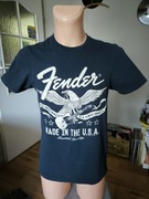 Fender t-shirt męski z nadrukiem S granatowy Gildan 