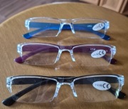 Okulary damskie- męskie +3,5 