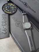 Bell&Ross BR 03-92 Bi-Compass Ceramic 1z999 pełen komplet BR0392-IDC-CE/SRB