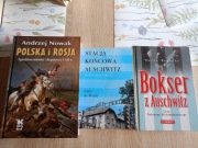 Zestaw książek historycznych. Bokser z Auschwitz Polska i Rosja A.Nowak