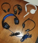 Zestaw starych słuchawek