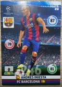 PANINI CHAMPIONS LEAGUE 2014/15 KARTA TEAM MATE ANDRES INIESTA