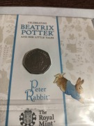 50 pensów Wielka Brytania ,okazja piotruś królik - Peter Rabbit 2020 rzadka