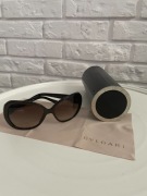 Okulary przeciwsłoneczne brązowe BVLGARI super stan 