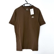 Koszulka t-shirt nike air Swoosh haft logo tee brązowa sb Tech drill