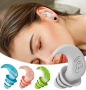 Wodoodporne silikonowe zatyczki do uszu | Pływanie, Sen, Nurkowanie