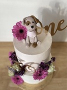 Figurka z masy cukrowej ozdoba tort piesek